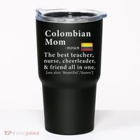 Colombian Mom Definition Colombia Flag Mothers Day Tumbler thumb 0