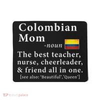 Colombian Mom Definition Colombia Flag Mothers Day Mousepad thumb 0