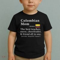 Colombian Mom Definition Colombia Flag Mothers Day Toddler T-Shirt thumb 2