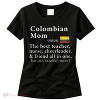 Colombian Mom Definition Colombia Flag Mothers Day Women's T-Shirt thumb 0