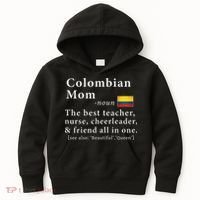 Colombian Mom Definition Colombia Flag Mothers Day Kids Hoodie thumb 0