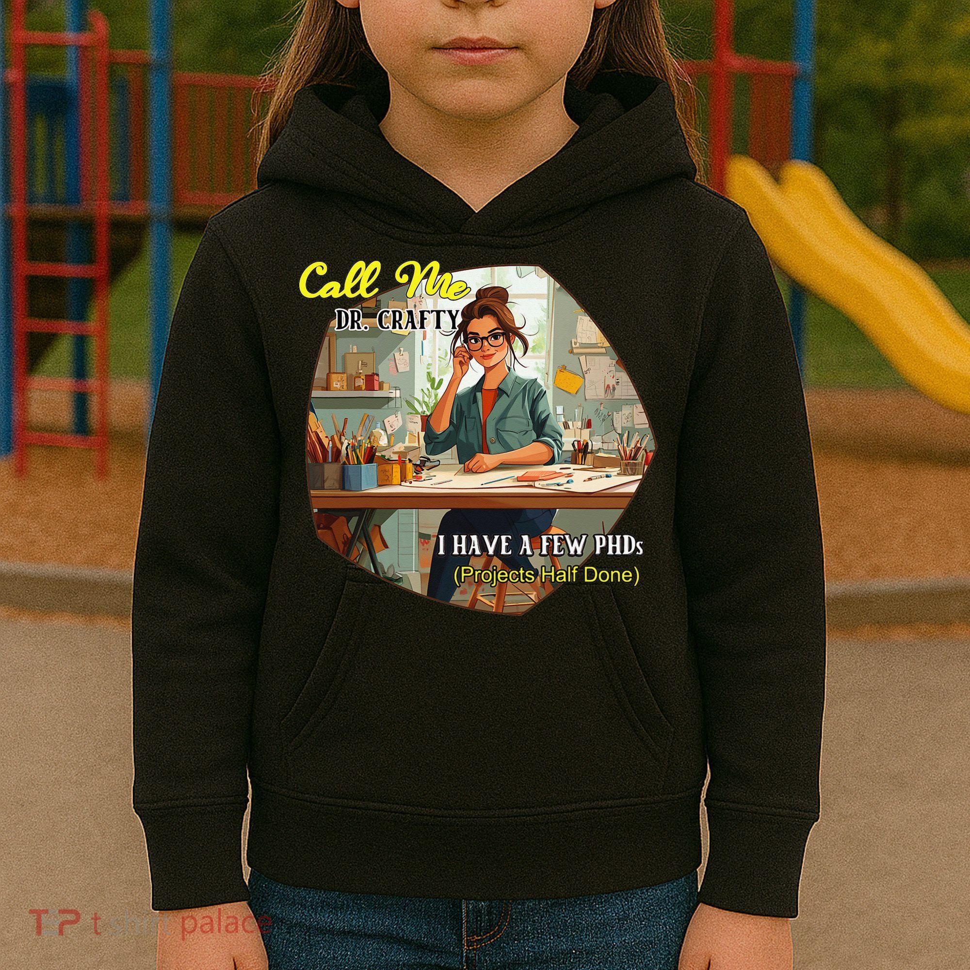 Call Me Dr Crafty Kids Hoodie