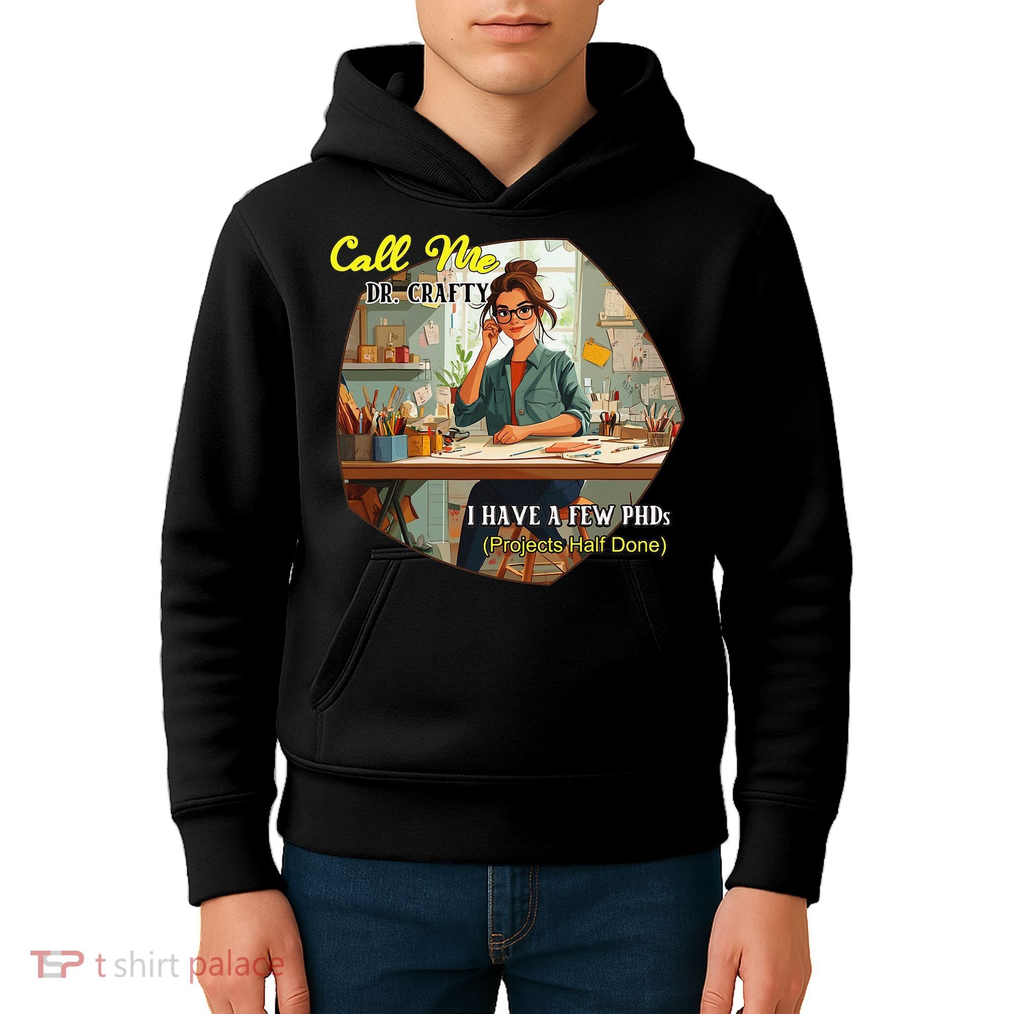 Call Me Dr Crafty Kids Hoodie