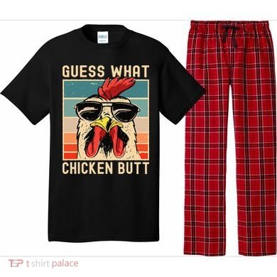 Chicken Meme Design  Guess What Chicken Butt Pajama Set