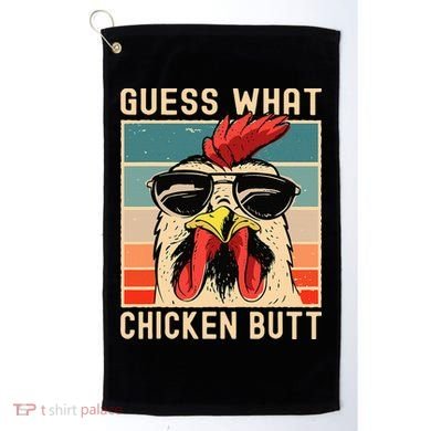 Chicken Meme Design  Guess What Chicken Butt Golf Towel