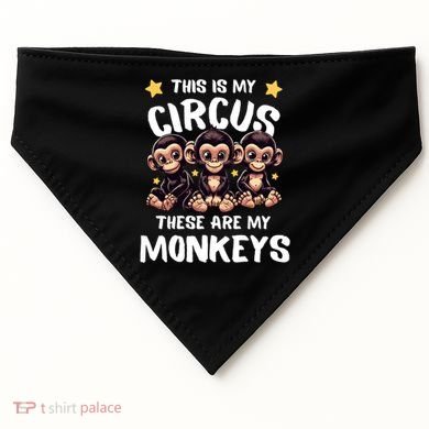 Chimpanzee MotherS Day Mum Monkey Circus Funny Cute Gift USA-Made Doggie Bandana