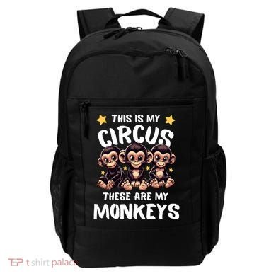 Chimpanzee MotherS Day Mum Monkey Circus Funny Cute Gift Backpack
