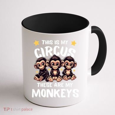 Chimpanzee MotherS Day Mum Monkey Circus Funny Cute Gift Coffee Mug back