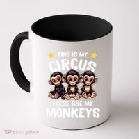 Chimpanzee MotherS Day Mum Monkey Circus Funny Cute Gift Coffee Mug thumb 0