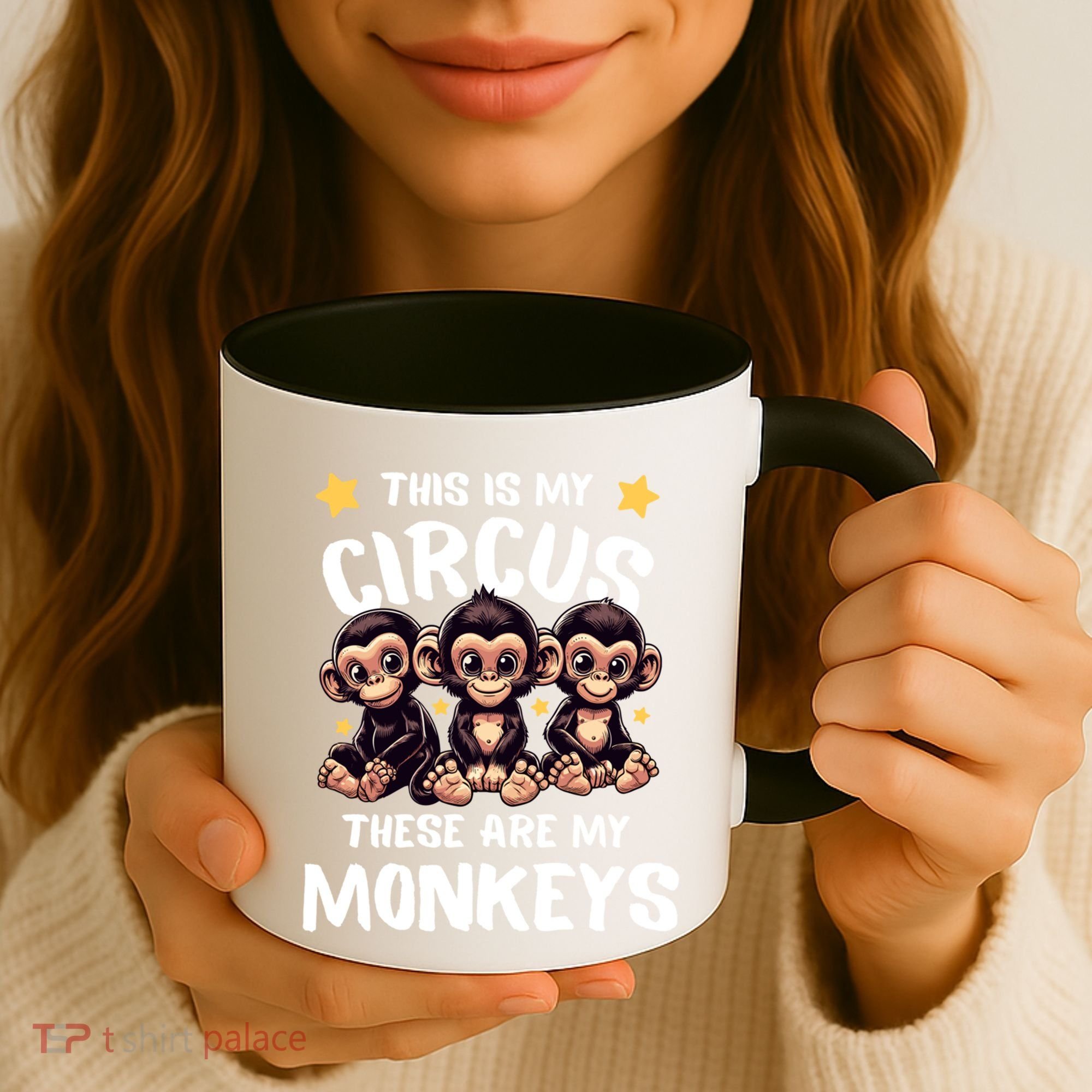 Chimpanzee MotherS Day Mum Monkey Circus Funny Cute Gift Coffee Mug