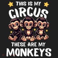 Chimpanzee MotherS Day Mum Monkey Circus Funny Cute Gift Beanie thumb 2
