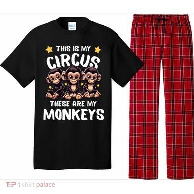 Chimpanzee MotherS Day Mum Monkey Circus Funny Cute Gift Pajama Set