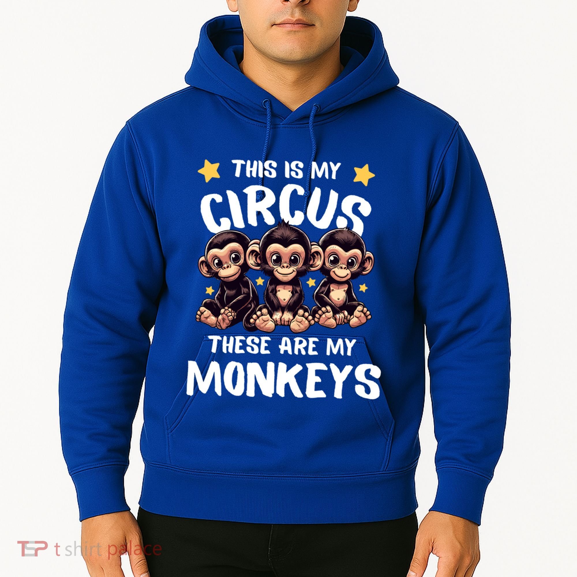 Chimpanzee MotherS Day Mum Monkey Circus Funny Cute Gift Hoodie