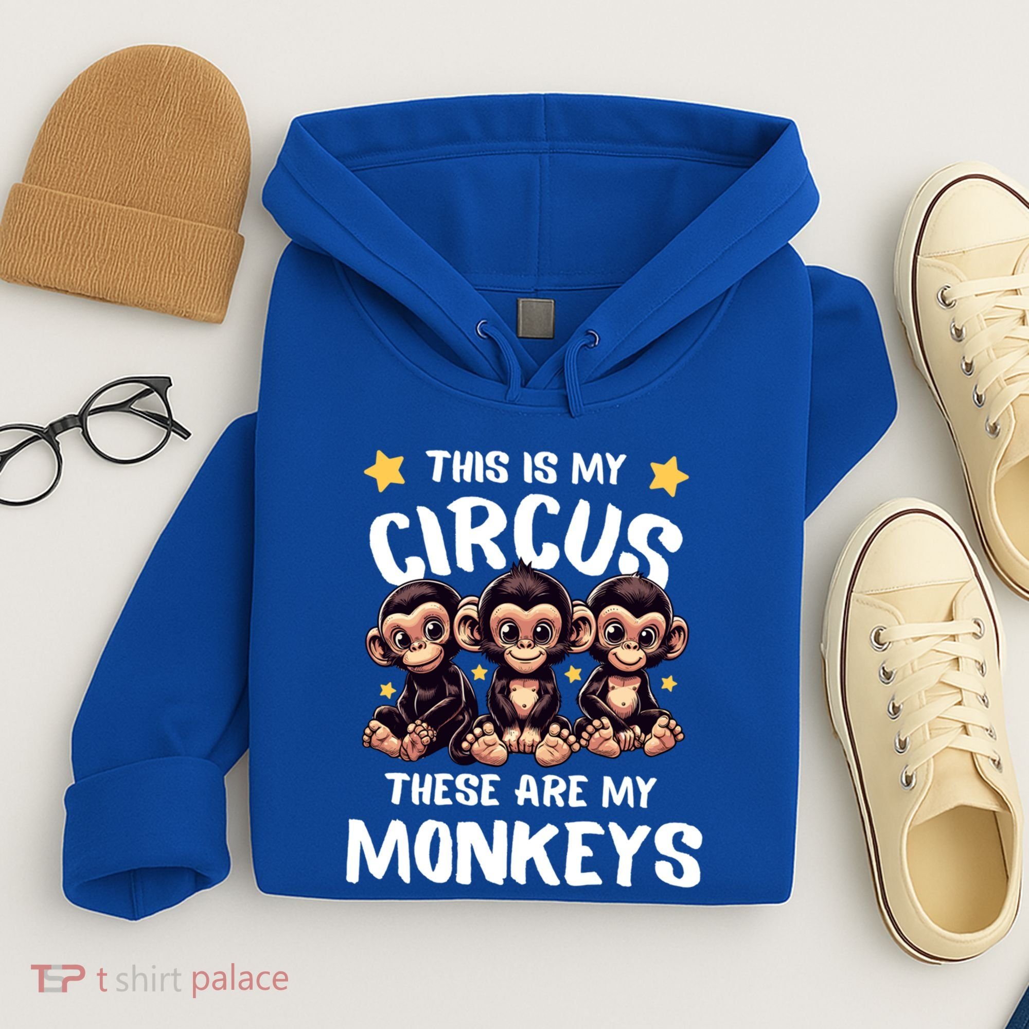 Chimpanzee MotherS Day Mum Monkey Circus Funny Cute Gift Hoodie