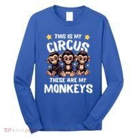 Chimpanzee MotherS Day Mum Monkey Circus Funny Cute Gift Long Sleeve Shirt thumb 0