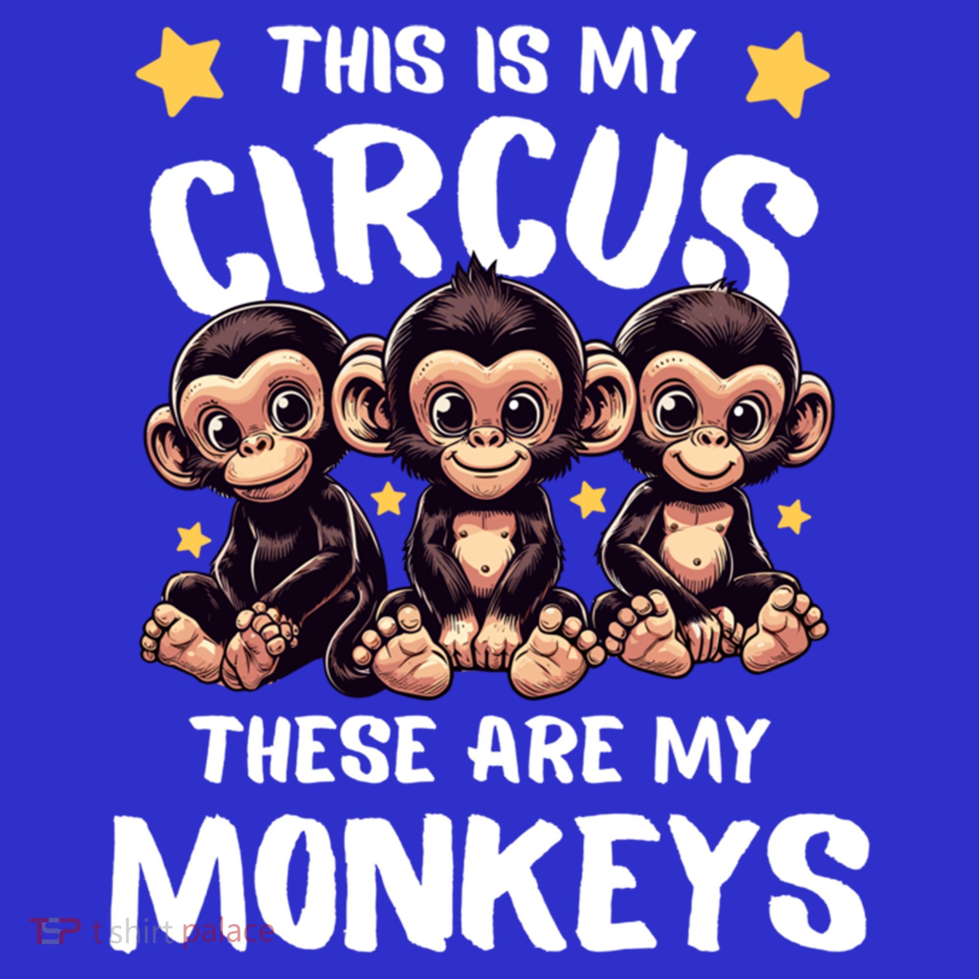 Chimpanzee MotherS Day Mum Monkey Circus Funny Cute Gift Long Sleeve Shirt
