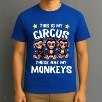 Chimpanzee MotherS Day Mum Monkey Circus Funny Cute Gift T-Shirt thumb 3