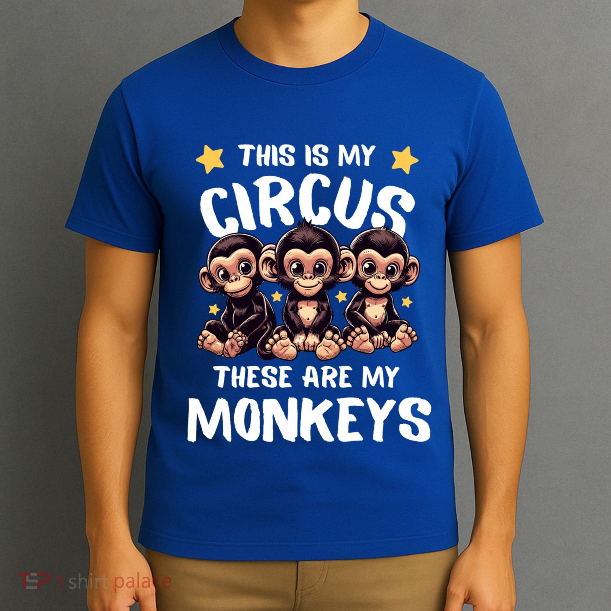Chimpanzee MotherS Day Mum Monkey Circus Funny Cute Gift T-Shirt