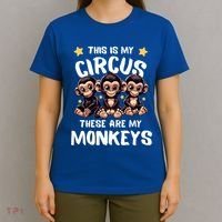 Chimpanzee MotherS Day Mum Monkey Circus Funny Cute Gift T-Shirt thumb 4