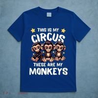 Chimpanzee MotherS Day Mum Monkey Circus Funny Cute Gift T-Shirt thumb 5