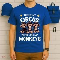 Chimpanzee MotherS Day Mum Monkey Circus Funny Cute Gift T-Shirt thumb 6