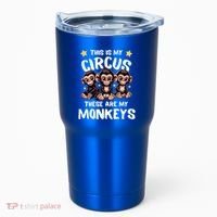 Chimpanzee MotherS Day Mum Monkey Circus Funny Cute Gift Tumbler thumb 0