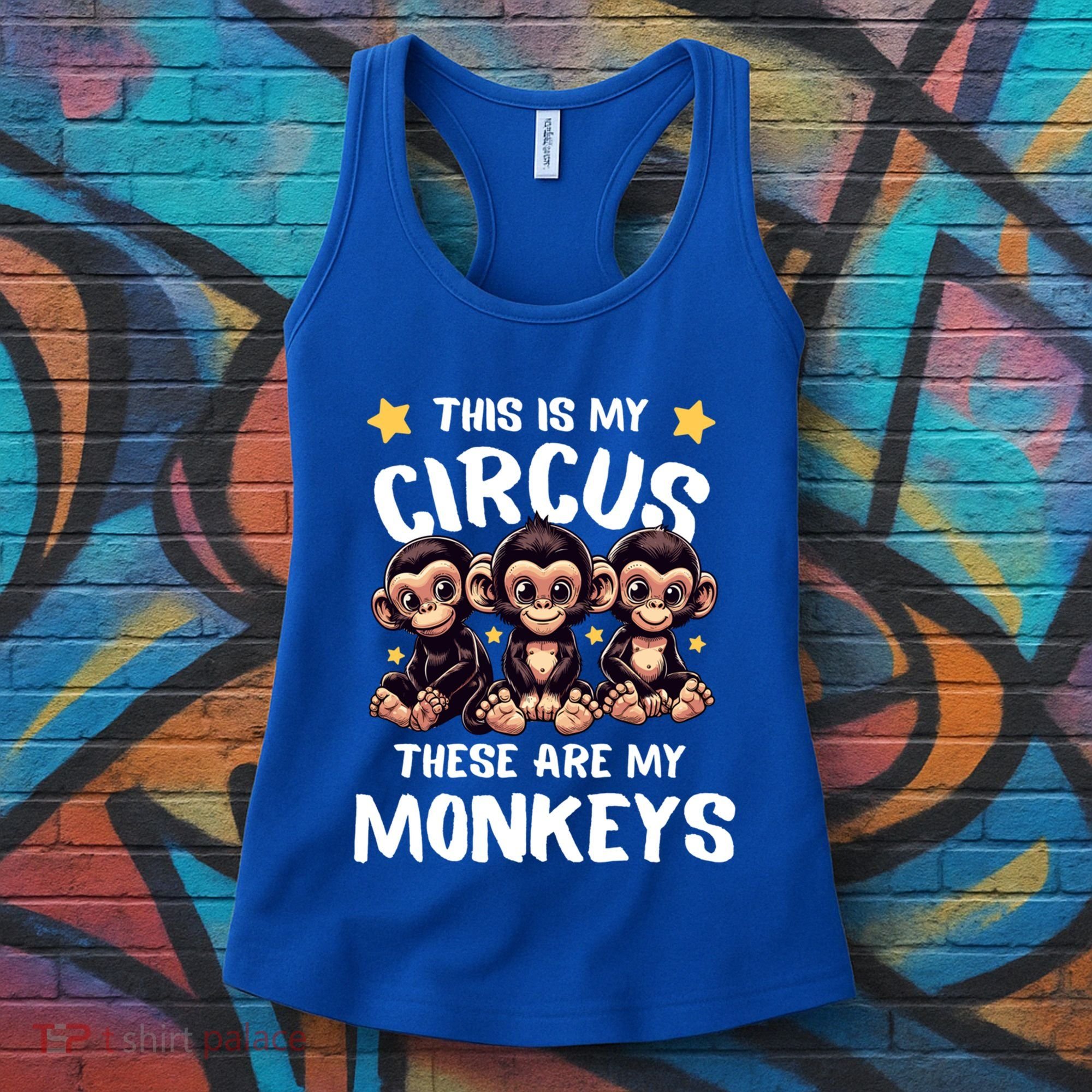 Chimpanzee MotherS Day Mum Monkey Circus Funny Cute Gift Women's Tank Top