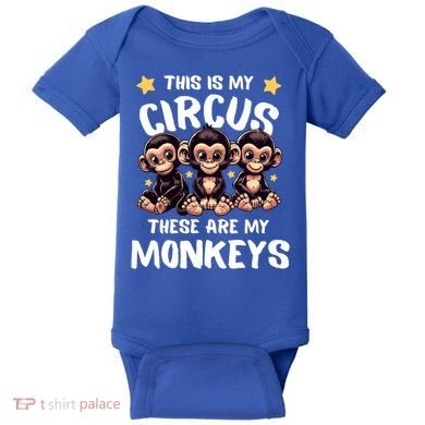 Chimpanzee MotherS Day Mum Monkey Circus Funny Cute Gift Baby Bodysuit