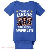 Chimpanzee MotherS Day Mum Monkey Circus Funny Cute Gift Baby Bodysuit thumb 0