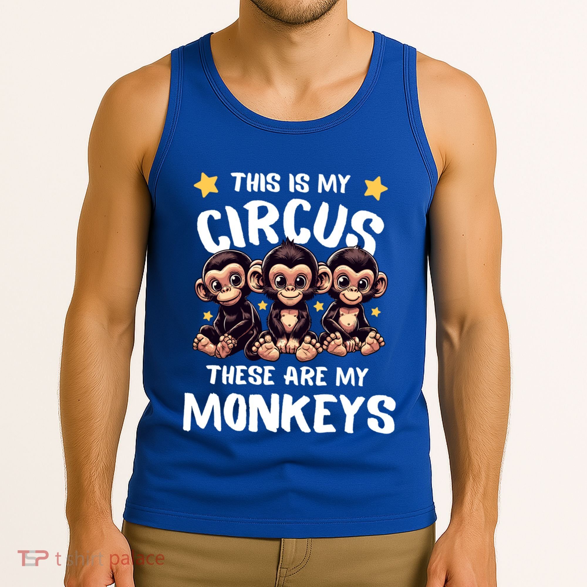 Chimpanzee MotherS Day Mum Monkey Circus Funny Cute Gift Tank Top
