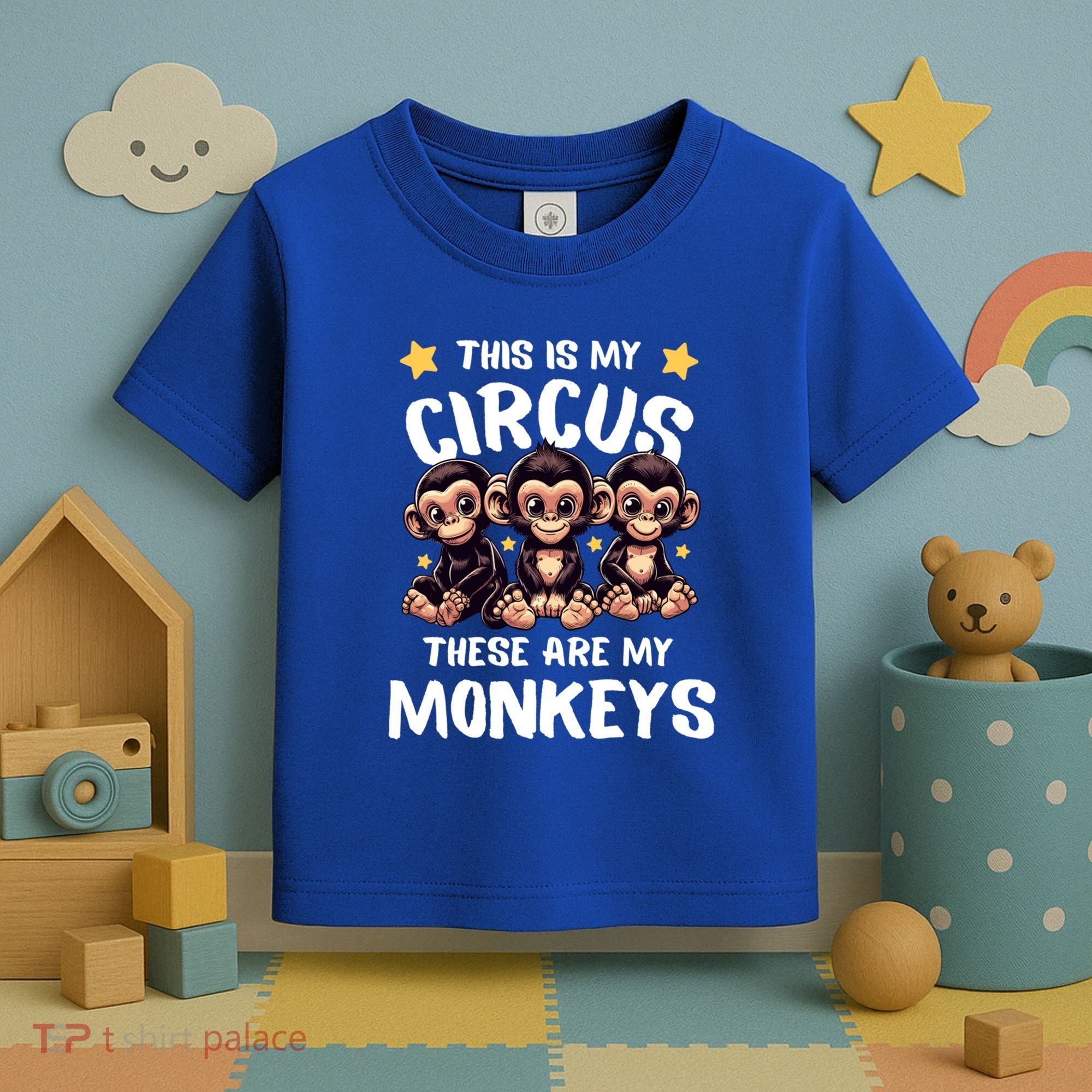 Chimpanzee MotherS Day Mum Monkey Circus Funny Cute Gift Toddler T-Shirt