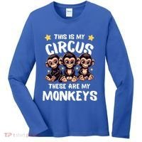 Chimpanzee MotherS Day Mum Monkey Circus Funny Cute Gift Women's Long Sleeve Shirt thumb 0