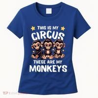 Chimpanzee MotherS Day Mum Monkey Circus Funny Cute Gift Women's T-Shirt thumb 0