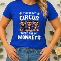 Chimpanzee MotherS Day Mum Monkey Circus Funny Cute Gift Women's T-Shirt thumb 2