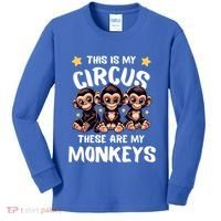 Chimpanzee MotherS Day Mum Monkey Circus Funny Cute Gift Kids Long Sleeve Shirt thumb 0