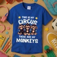 Chimpanzee MotherS Day Mum Monkey Circus Funny Cute Gift Kids T-Shirt thumb 3