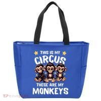 Chimpanzee MotherS Day Mum Monkey Circus Funny Cute Gift Tote Bag thumb 0