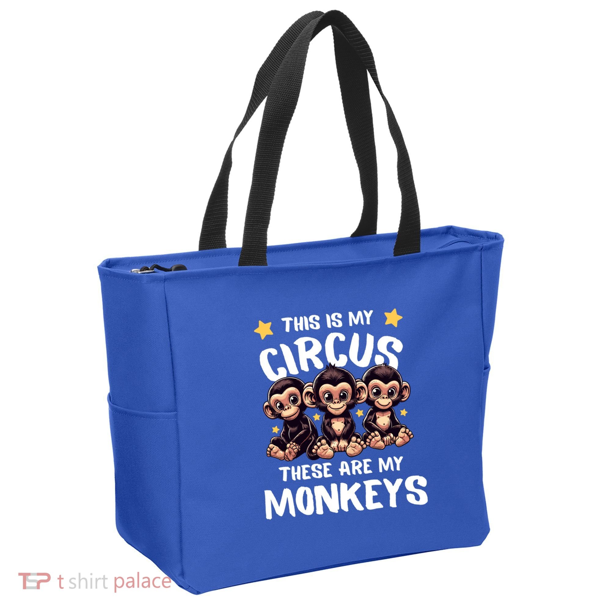 Chimpanzee MotherS Day Mum Monkey Circus Funny Cute Gift Tote Bag