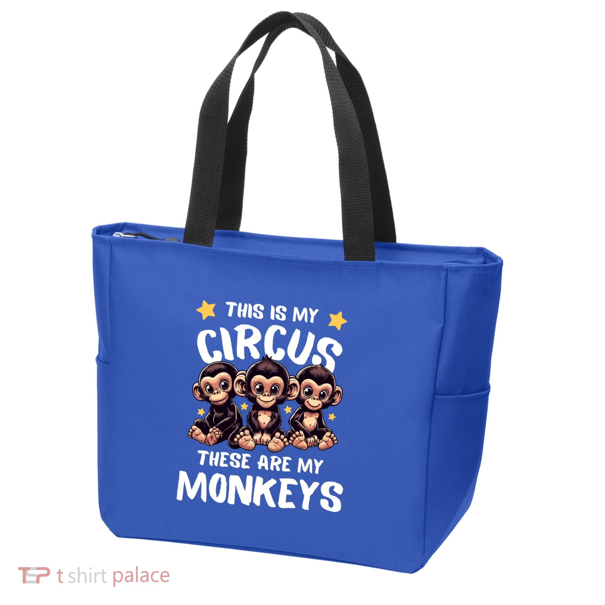 Chimpanzee MotherS Day Mum Monkey Circus Funny Cute Gift Tote Bag