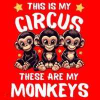Chimpanzee MotherS Day Mum Monkey Circus Funny Cute Gift Santa Hat thumb 1