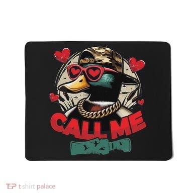 Call Me Duck Hunting Retro ValentineS Day Mousepad