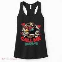 Call Me Duck Hunting Retro ValentineS Day Women's Tank Top thumb 0