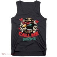 Call Me Duck Hunting Retro ValentineS Day Tank Top thumb 0