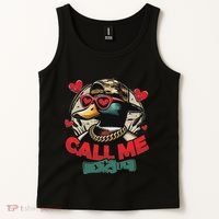 Call Me Duck Hunting Retro ValentineS Day Tank Top thumb 2