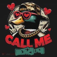 Call Me Duck Hunting Retro ValentineS Day Tank Top thumb 6