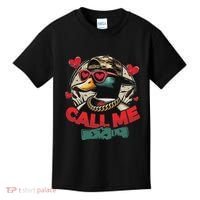 Call Me Duck Hunting Retro ValentineS Day Kids T-Shirt thumb 0