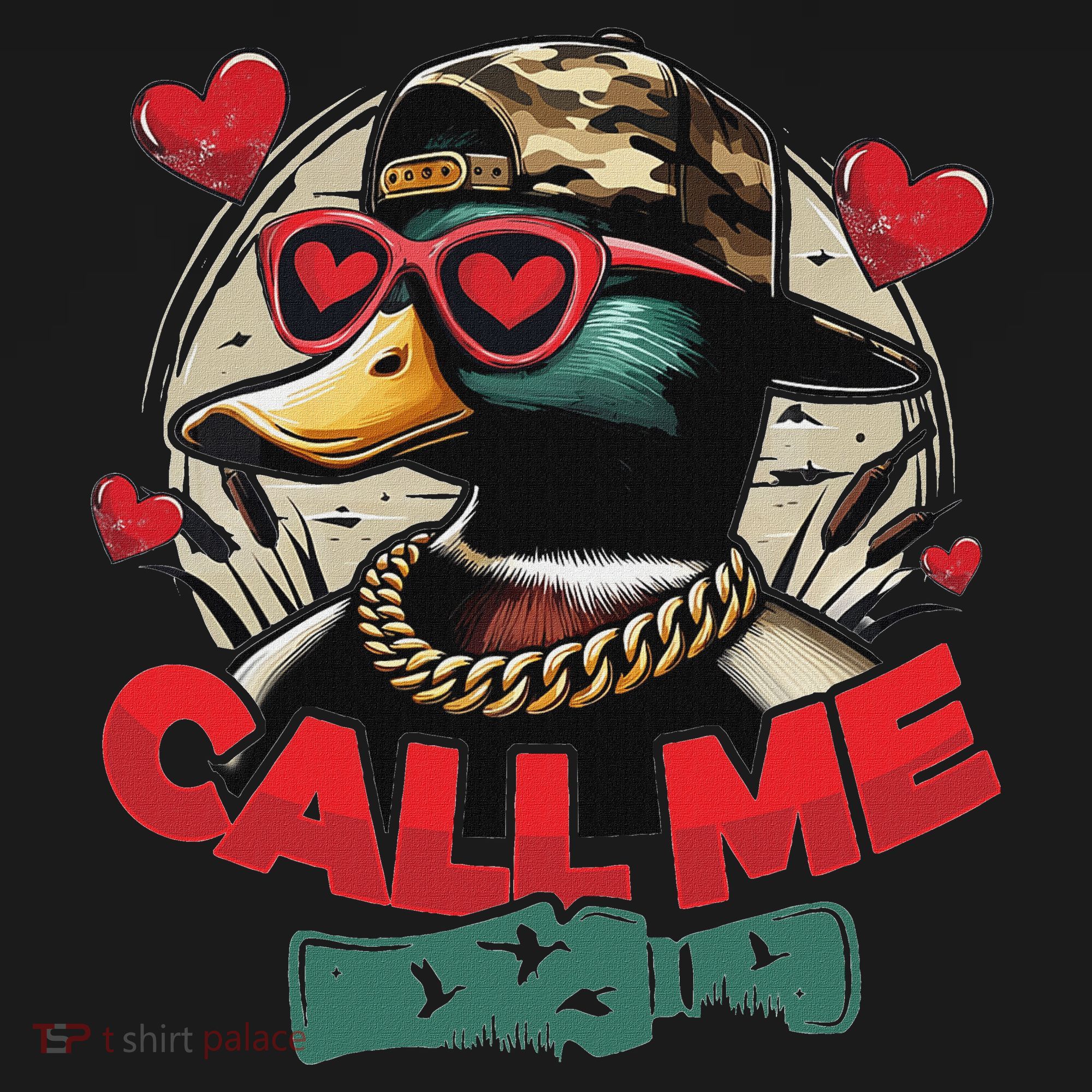 Call Me Duck Hunting Retro ValentineS Day Tote Bag