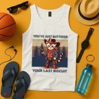 Cat Mom Dad YouVe Just Buttered Your Last Biscuit Cowboy Tank Top thumb 4
