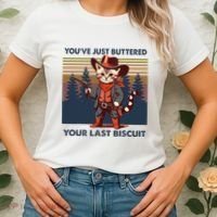 Cat Mom Dad YouVe Just Buttered Your Last Biscuit Cowboy Women's T-Shirt thumb 2