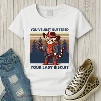 Cat Mom Dad YouVe Just Buttered Your Last Biscuit Cowboy Women's T-Shirt thumb 3